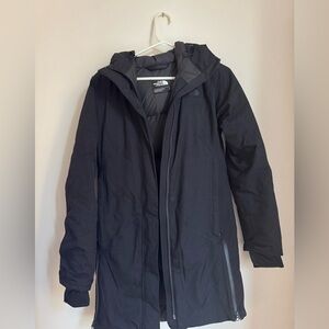 THE NORTH FACE DEFDOWN PARKA Womens S TNF Black Down Goretex Jacket